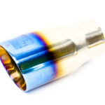 F1x Montoya 76mm Burnt blue &  Chrome Tailpipe