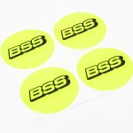 BSS Neon Yellow Wheel Center Cap Decal