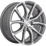 14" A-Line Mischief 4/100 & 4/108 Gunmetal Machine face Alloy Wheels