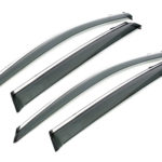 Chrome Edge Tinted Windshields for Nissan X-Trail 2014+ (front & rear set)