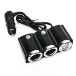 12v 3 Socket Charger with USB charge points