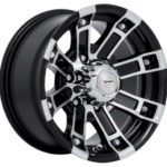 16" A-Line Lynx 5/160 Black Machined Face Alloy Wheels