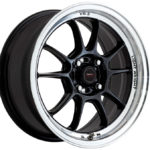 15" A-Line VR-3 4/100 Diamond Black Alloy Wheels