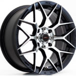14" A-Line Classic 4/100 & 4/108 Black Machine Face Alloy Wheels