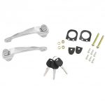 Porsche 356 Chrome Door Handle Set (with keys) Free Delivery