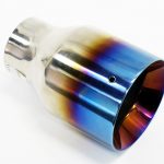 F1x Senna Burnt Look Chrome Exhaust Tailpipe (101mm)