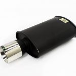 F1X Oval single Exhaust Backbox (90mm)