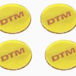 DTM Gold Finish Wheel Center Cap Decals