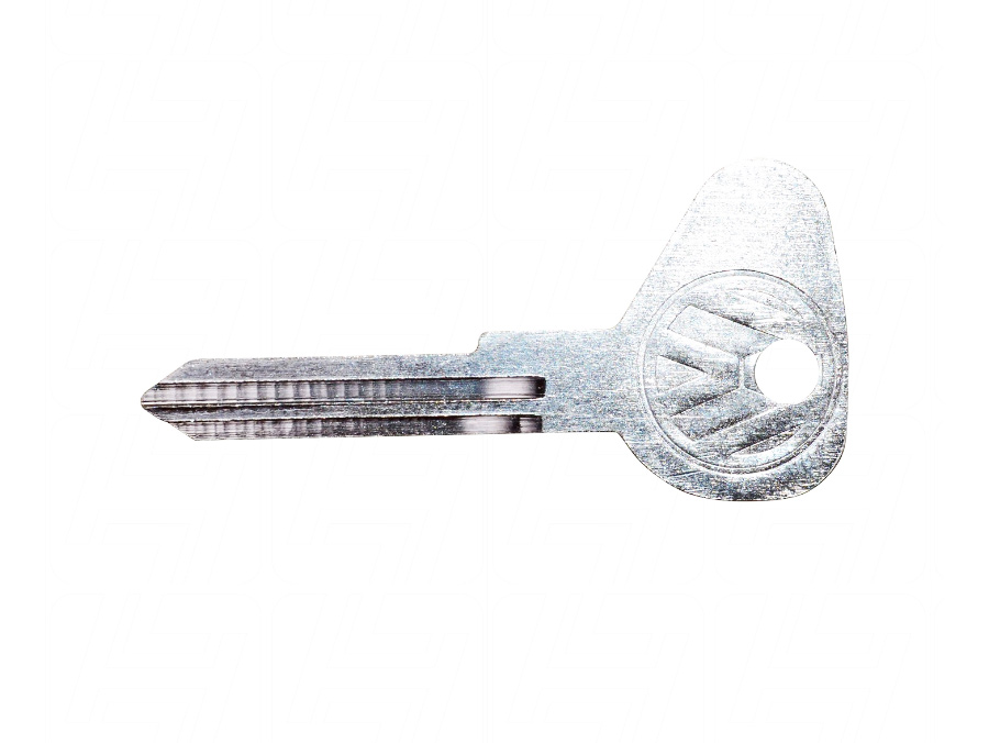 VWORP569 VW T2 Bay 1970-1979 Key Blank with R Profile - Image 1