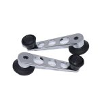 Chrome with black Knob Window Winder (pair)