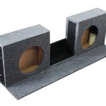 12" Double Enclosure Superwood Unders seat L-Shape for Toyota Quantum