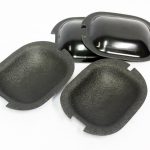 VW Mk1/Mk2 OEM Black Door Handle Scratch Plates (set of 4)