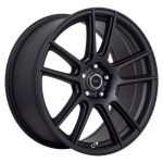 15" A-Line FX 5/100 & 5/114 Satin Black Alloy Wheels