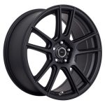 15" A-Line FX1 4/100 & 4/108 Satin Black Alloy Wheels