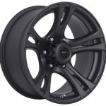 16" A-Line Grip 5/160 Satin black alloy wheels