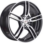 17" A-Line Destiny 4/100 Black Machined Face Alloy wheels