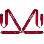 Sparco 4 Point Racing Seat Harness (red)