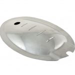 VW Bus Door Handle Finger Plates, Polished Aluminium, Pair