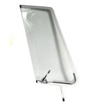 VW Bus T2 Left Opening Quarter Light White with Chrome Catch
