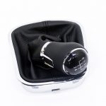 VW Polo 6R 5Speed Black with Chrome Trim Gearknob & Surround