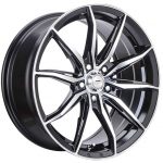 15" A-Line VF1 4/100 black Machined Face Alloy wheels