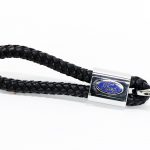 Ford Leather Braided Design Keyring
