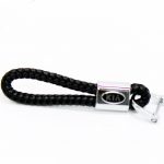 Kia Leather Braided Design Keyring