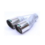 F1X Hamilton 75mm Oval Twin exhaust Backbox