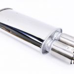 F1x Montoya 76mm Twin Pipe Stainless Steel Backbox