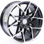 18" GR0245 5x120 Black Machine Face Alloy wheels