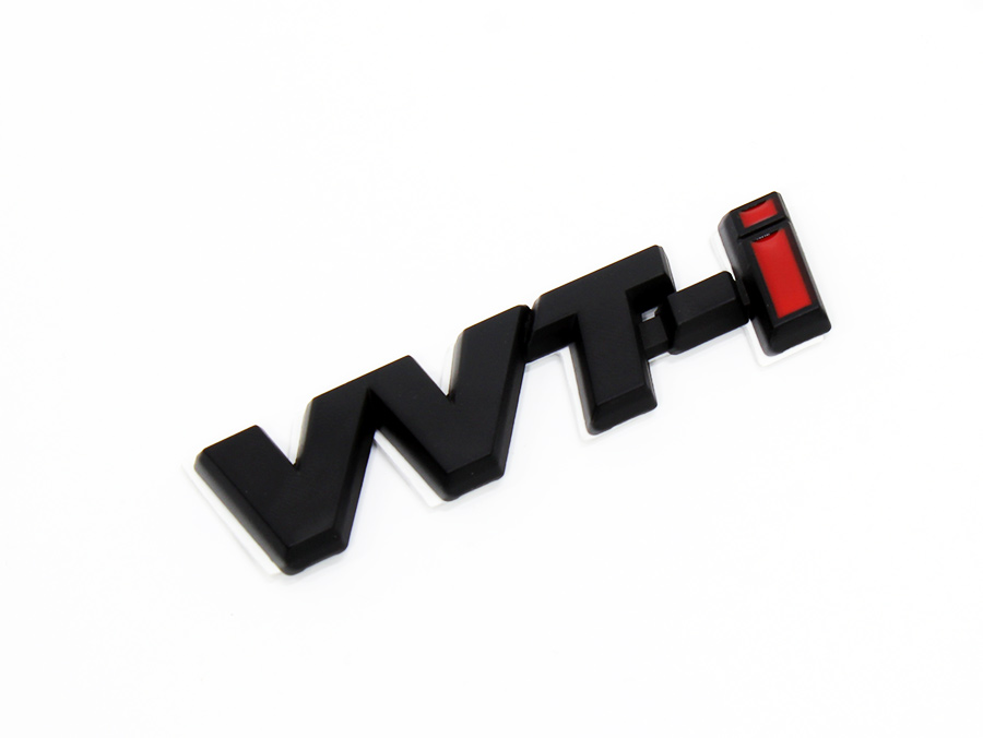 HSB238 VVTI Matt Black Sticker Badge - Image 1