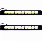 Unviersal DRL COB LED Stripe Lights (26x3cm) - pair