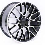 20" QS Porsche Style 5066 5/112 Black Machined Face Alloy wheels
