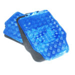 Universal Chrome Metallic BlueCar Mats (set of 4)