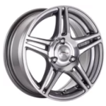 14" A-Line Oslo 3/100 Gunmetal Machine Face Alloy Wheels