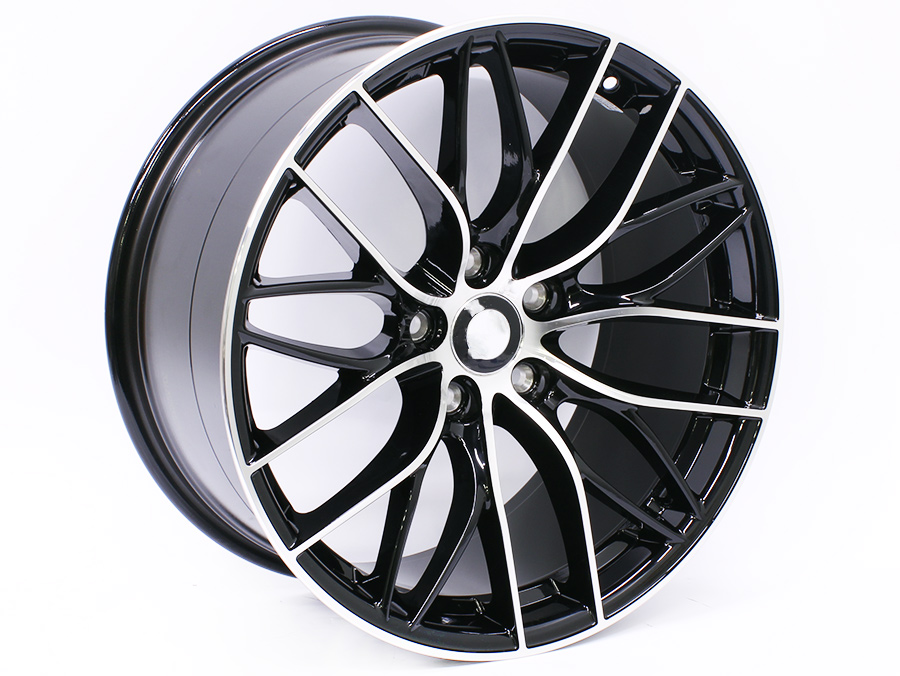 SM549 19 NW 19" SM549 5x120 Black Machine Face Alloy Wheels - Image 1