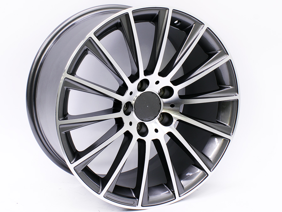 866 18 Gunmetal 18" QS S623 Style 5/112 Gunmetal Machine Face Alloy Wheels - Image 1