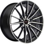 18" A-Line Zenna 5/112 Black Machine Face Alloy Wheels