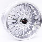 17" M1042 4/100 & 4/108 Silver Machine Lip Alloy Wheels