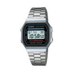Casio Mens A168WA-1UWD Illuminator Retro Digital Watch