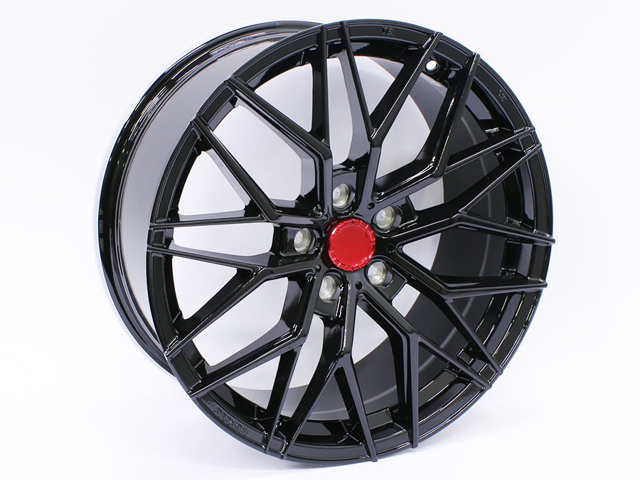 0198 18 GB 18" QS Evo-5R 5x112 Gloss Black Alloy Wheels - Image 1