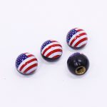 Whee Valve Caps with American Flag design