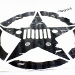 Jeep Star Door Vinyl Sticker (pair)