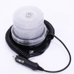 Red Amber LED Magnetic Strobe Light with plug