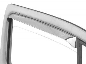 VW Beetle 65+ Window Vent Shades Stainless Steel Pair