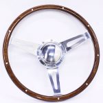 Wood Grain Steering Wheel - 380mm diametre