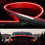 Universal Carbon Fibre Look LED Lightup Bootstripe (120cm)