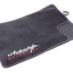 Autostyle Logo Floor Mats with Pink Stitching (set of 4)