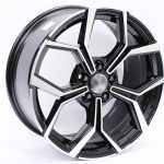 17" XS AV-51 5/100 Black Machine Face Alloy Wheels