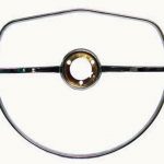 VW Classic Beetle Chrome Horn Push Double Semi-Circle